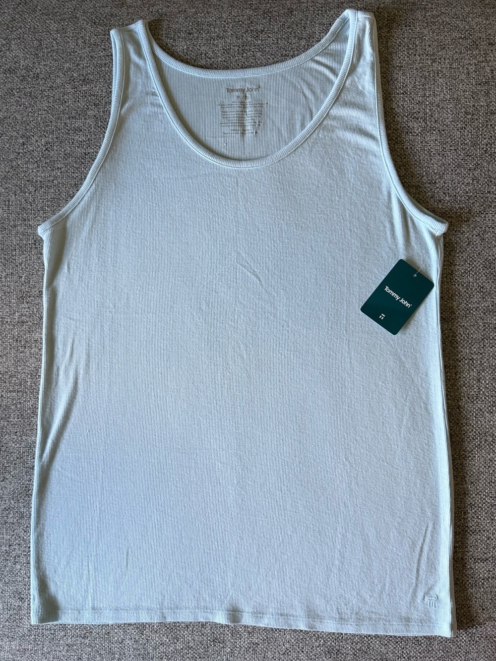 Tommy John Ice Water Ribbed Lounge Tank — Size XL